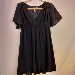 BCBGeneration black dress with glitter sleeves, medium.